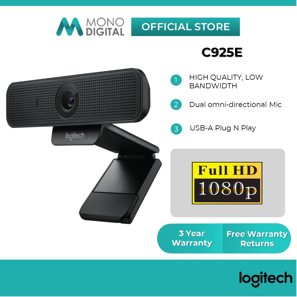 Logitech C925e Webcam 1080P for HD Video Streaming & Business Video Calling