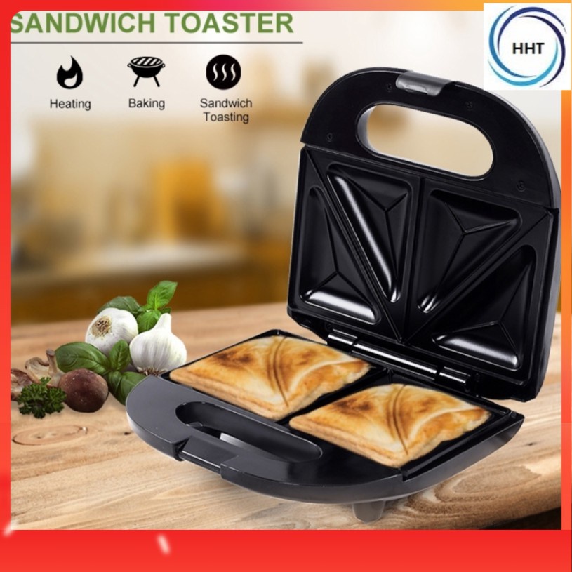 Malaysia Ready Stock SOKANY Electric Panini Press Sandwich Maker Grill with Nonstick Grids