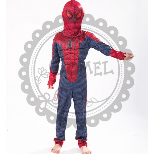 Comel Muscle Jumpsuit Costume Spiderman Cosplay Outfit
