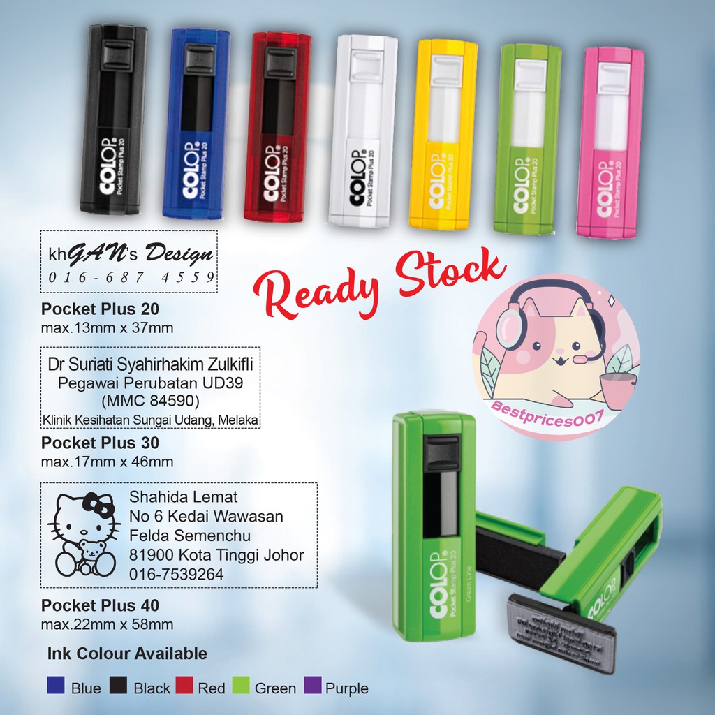 【READY STOCK】Pocket Stamp DOCTOR, NURSE, Self-Inking ...