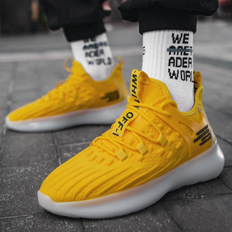 yellow tennis shoes for men
