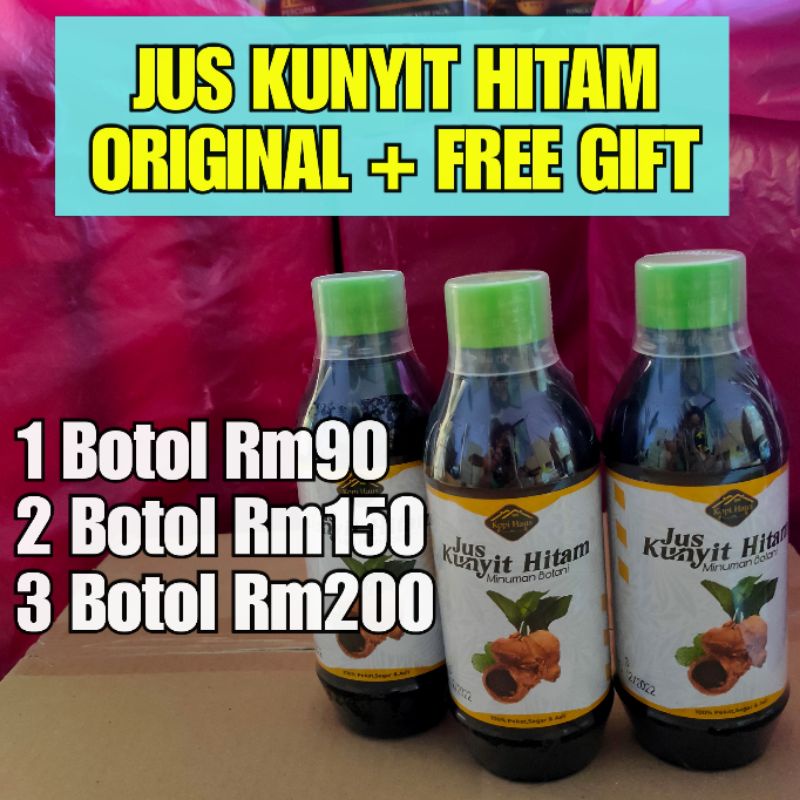 Buy Jus Kunyit Hitam Original Hq Free Gift Seetracker Malaysia