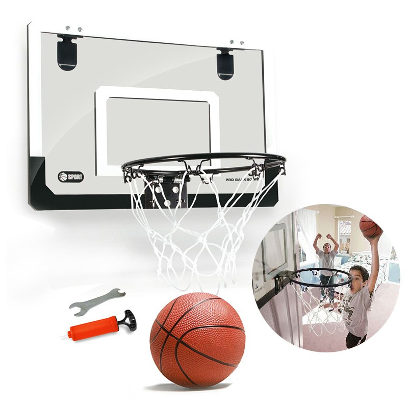 17x10 Basketball Sticker Shatter Resistant for Dunking Manual Scoreboard Support Multiplayer PVP Games 3 Balls Mini Basketball Hoop with Electronic Scoreboard Navaii Basketball Hoop Indoor 