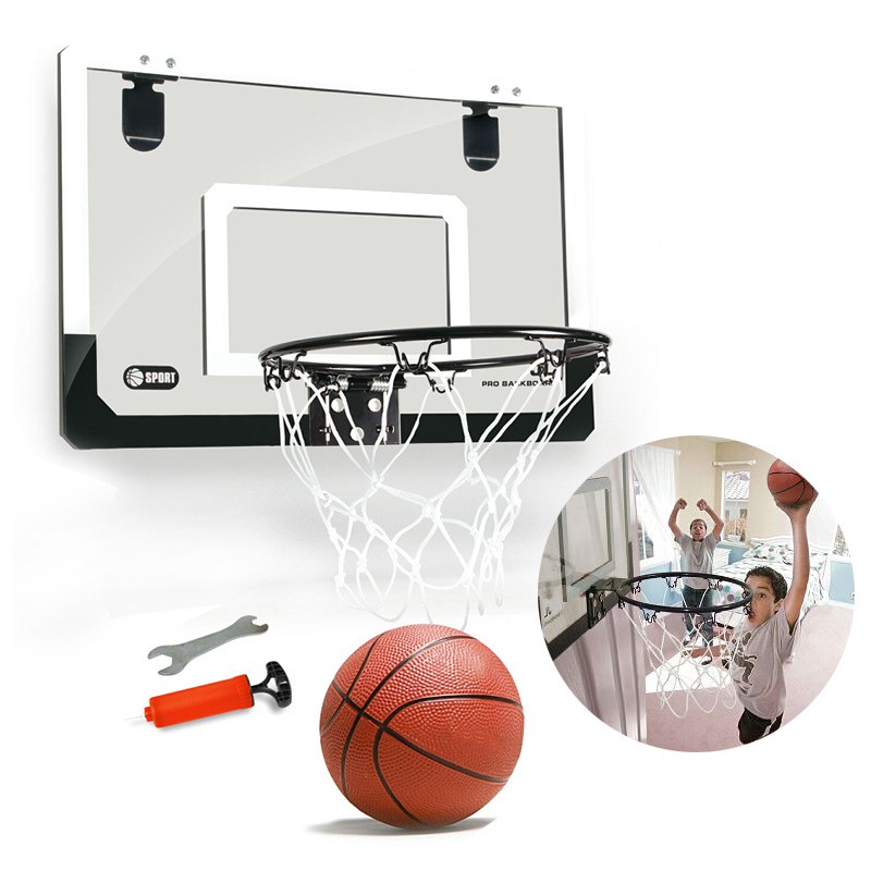 Mini Basketball Hoop With Ball 18 Inch X12 Inch Backboard Shopee