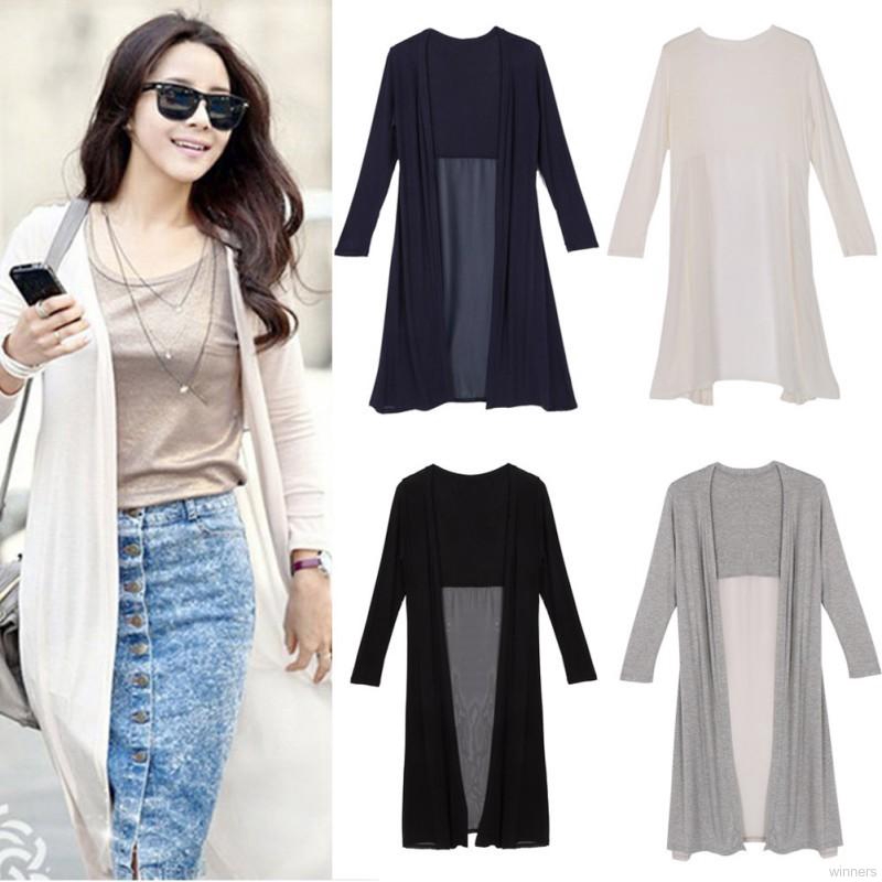 chiffon maxi cardigan