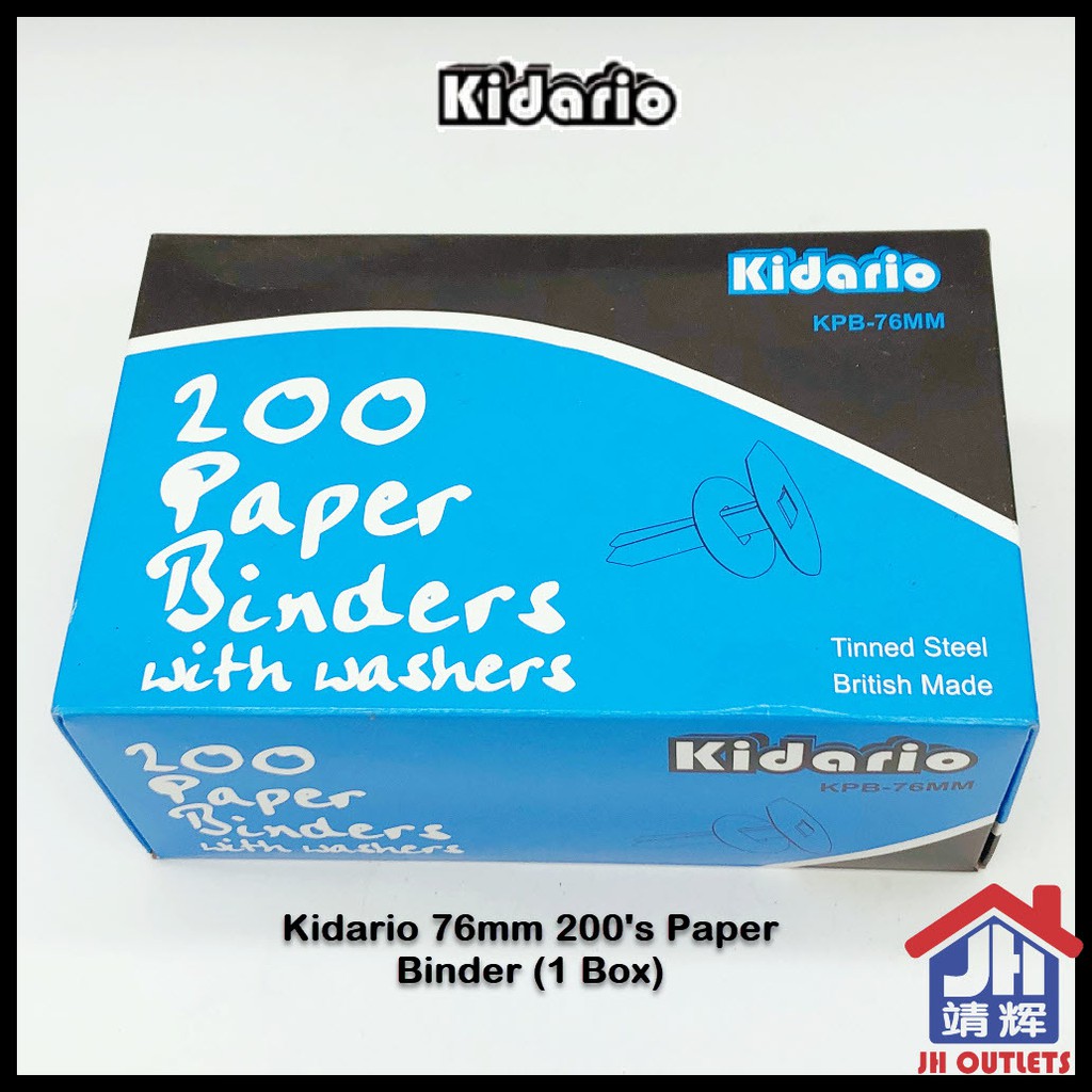Kidario Premier Grip Paper Binder with Washers Kidario Premier Grip Paper Binder dengan Pencuci