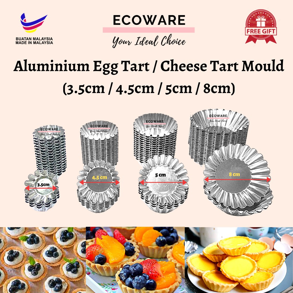 3.5cm/4.5cm/5cm/8cm Aluminium Egg Tart Mould/ Acuan Fruit Tart/ Cheese