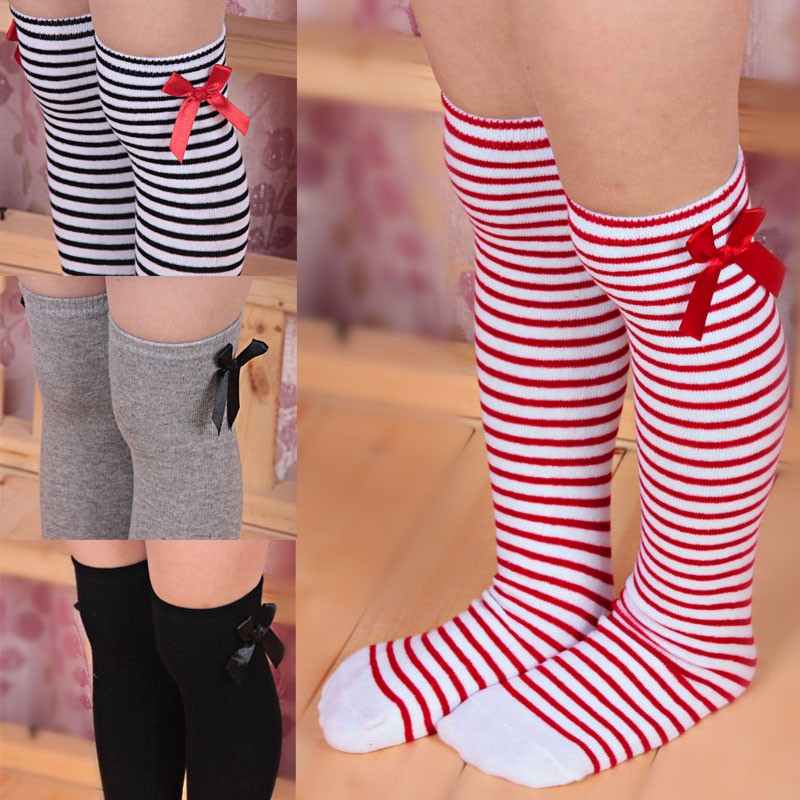 toddler striped knee socks