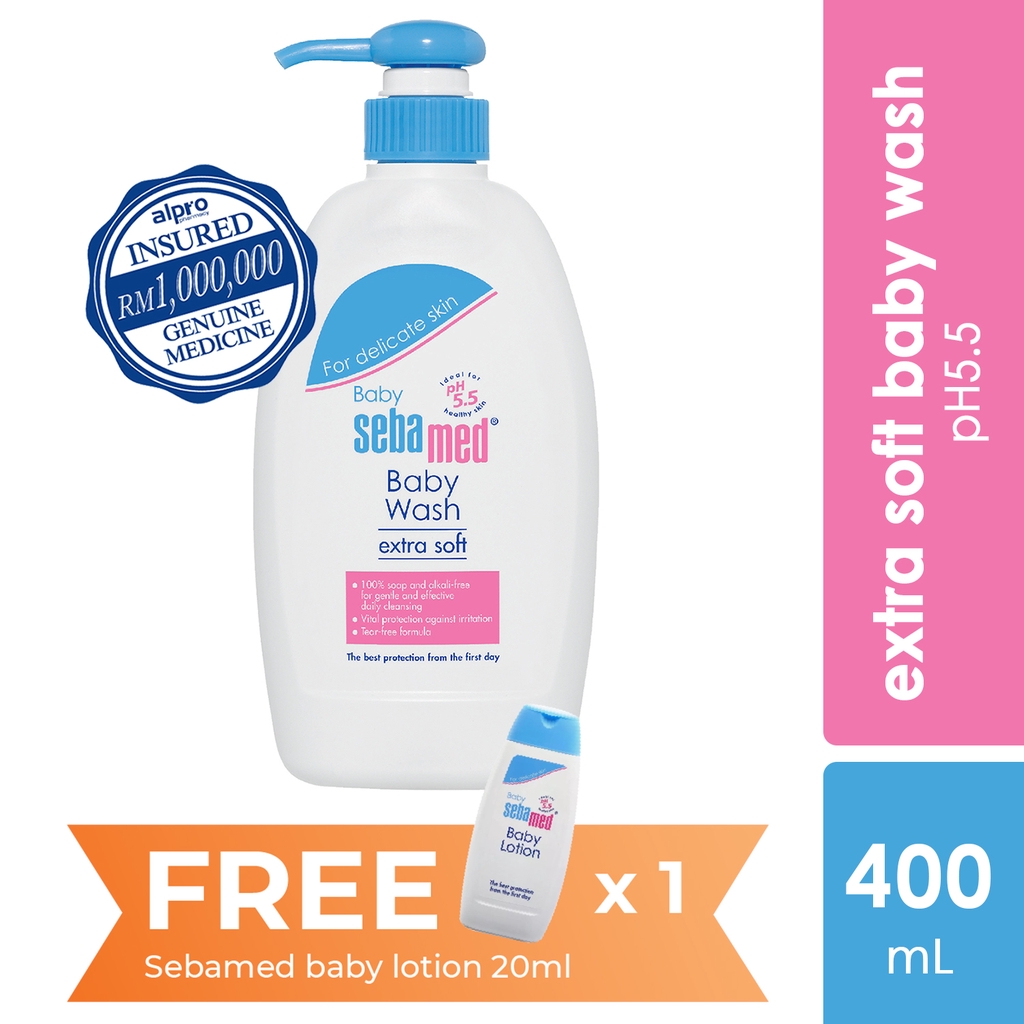 sebamed baby wash extra soft 400ml