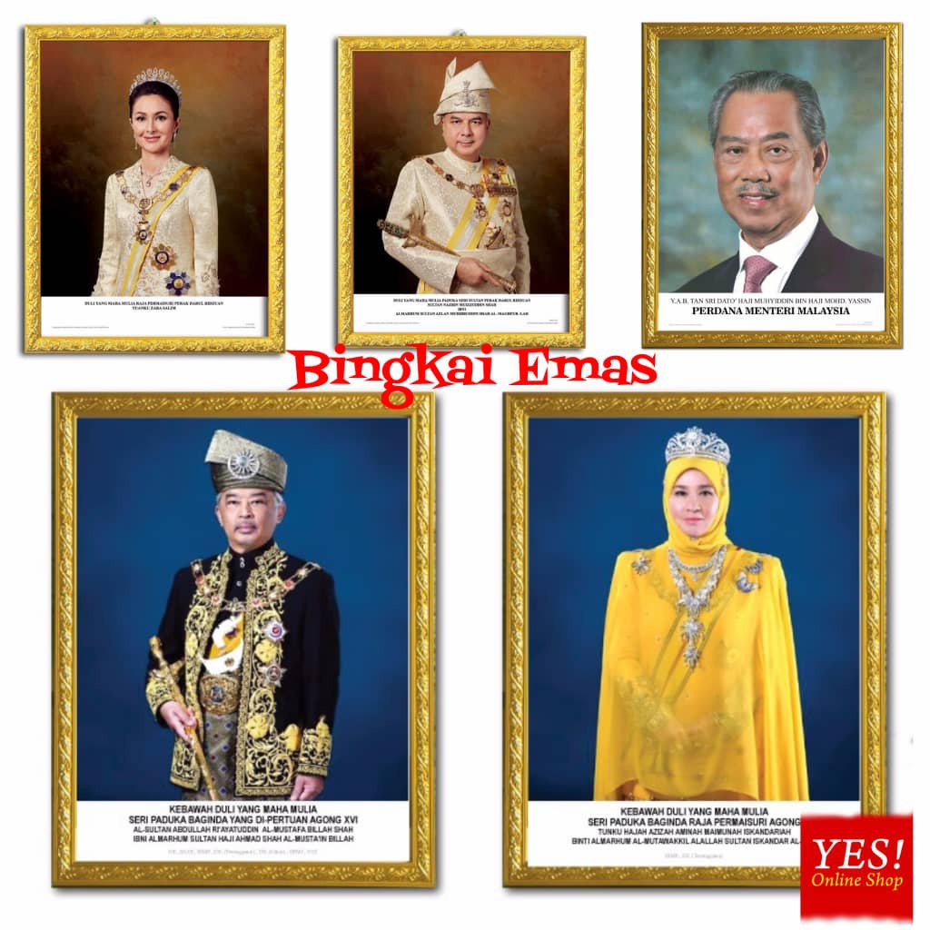 New】[READY STOCK] Bingkai Potret dan Poster Percuma AGONG 