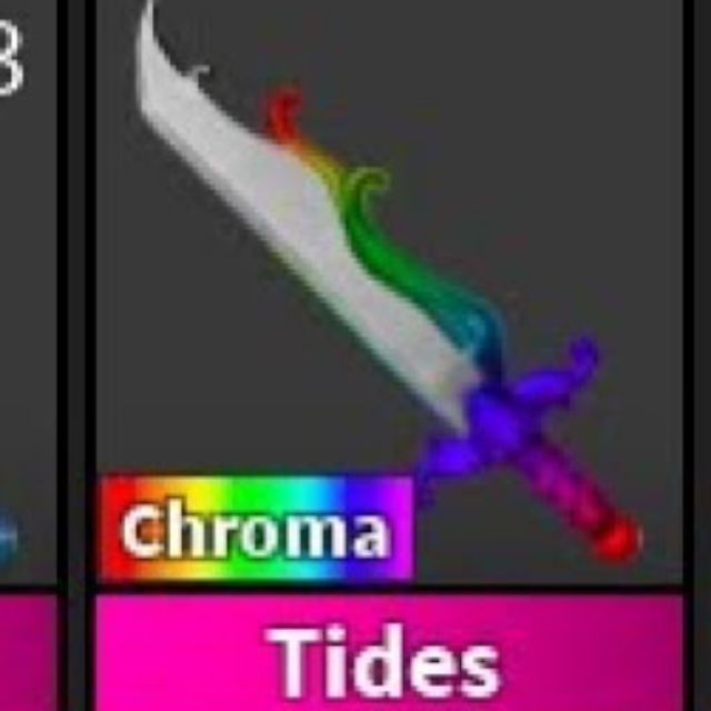 Roblox Murder Mystery 2 Chroma Tides Shopee Malaysia - i got the rarest knife in season 1 of murder mystery 2 chroma roblox