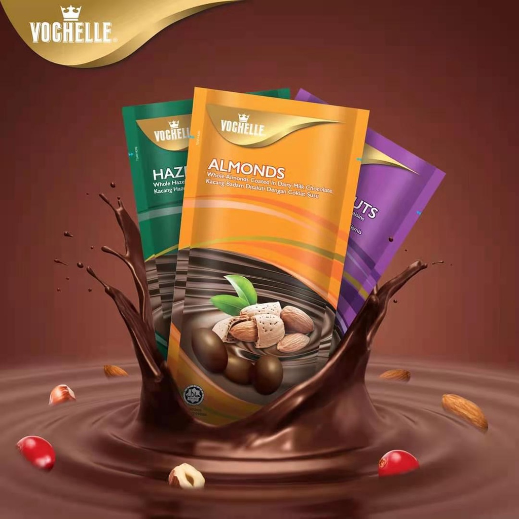 HALAL Vochelle Chocolate Hazelnut Milk Chocolate 牛奶巧克力 榛子 