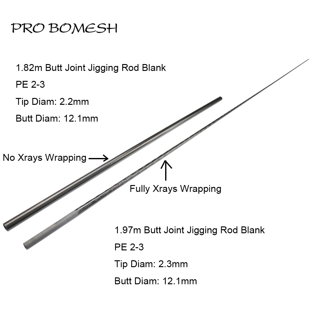probomesh 1.82m/6ft 1.97m/6ft6 pe 2-3 butt joint xrays