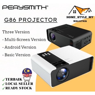 💝10 Years Warranty 💝 6000 lumens G86 Projector FULL HD 1080P Android Mini Projector WIFI LCD Led A80 Protable Projector