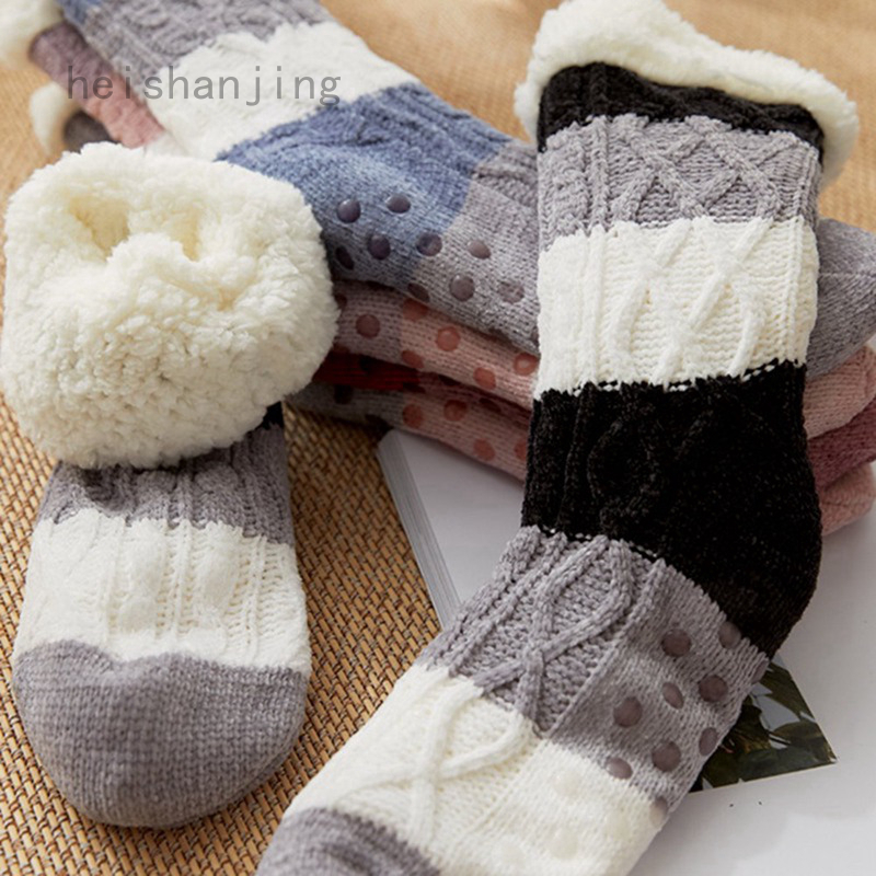 mens fluffy christmas socks