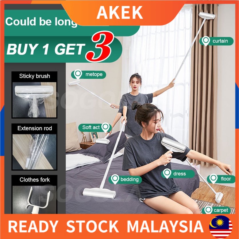 Sticky Lint Roller Detachable Dust Hair Pet Fur Remover Bulu Baju Cover