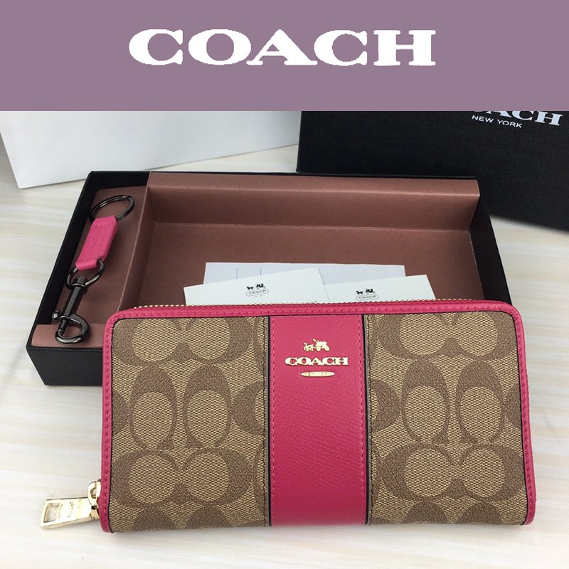 Women&#39;s Bags F52859 Flash Sale Coach F52859 Women&#39;s wallet Long wallet Zipper wallet Zip Purses ...