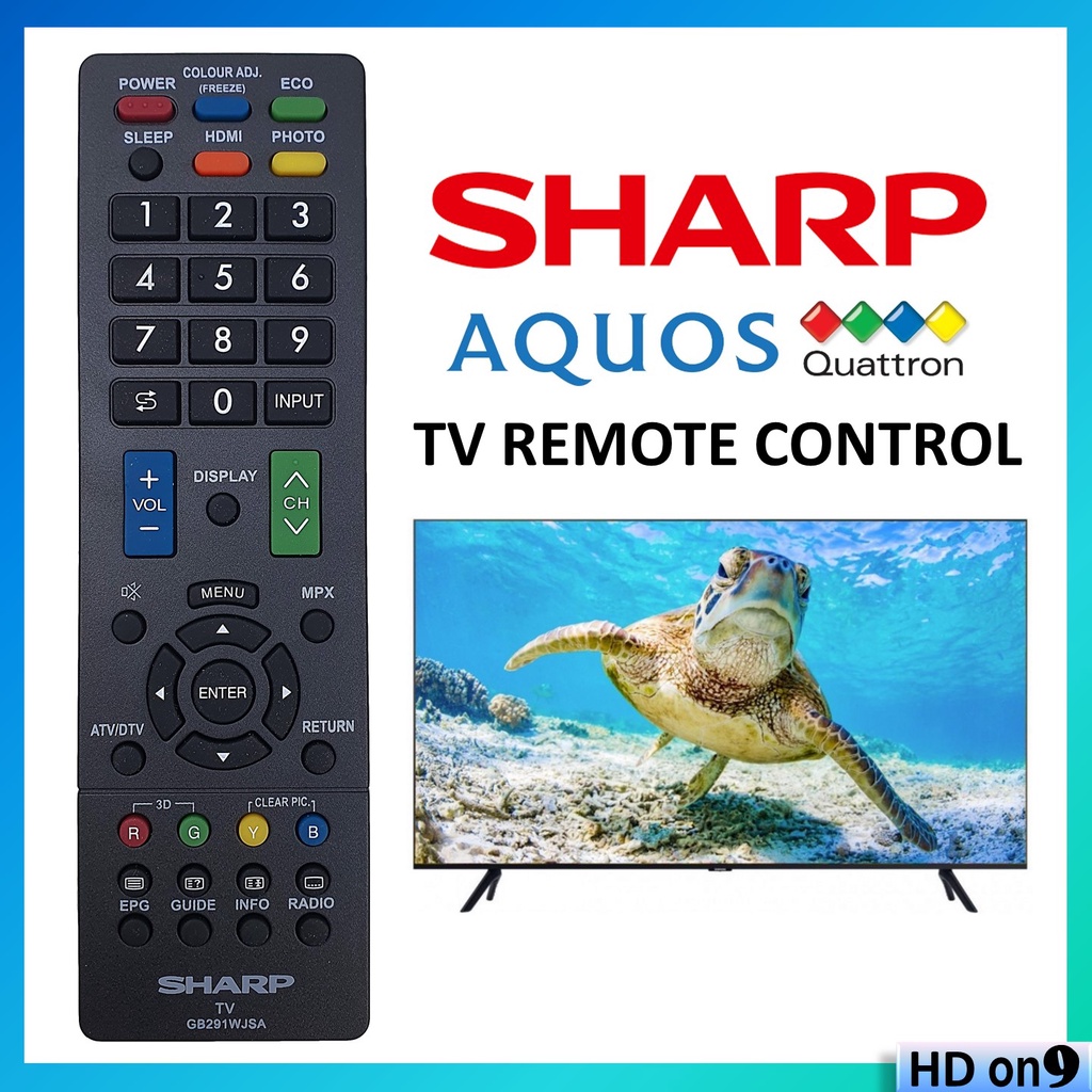 SHARP AQUOS TV REMOTE CONTROL REPLACEMENT (GB291WJSA) | Shopee Malaysia