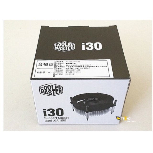 CPU FAN SOCKET INTEL LGA 1151 1155 1150 COOLER MASTER I30 i3 i5 i7