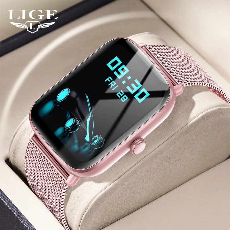 LIGE 2022 Women Smart Watch Heart Rate Monitor Health Sport Watches