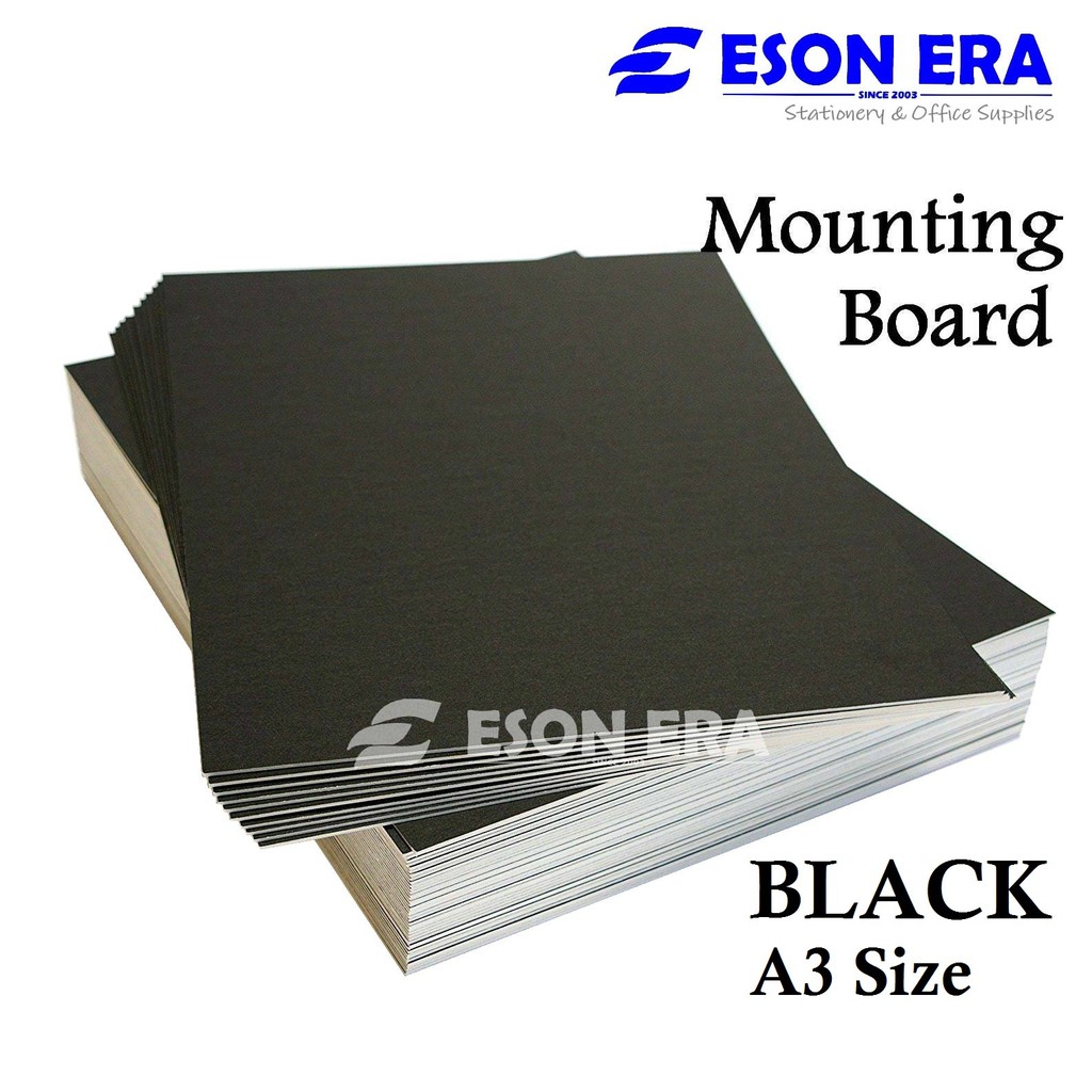 [A3] Mounting Board A3 800gsm Black 1pc | Shopee Malaysia