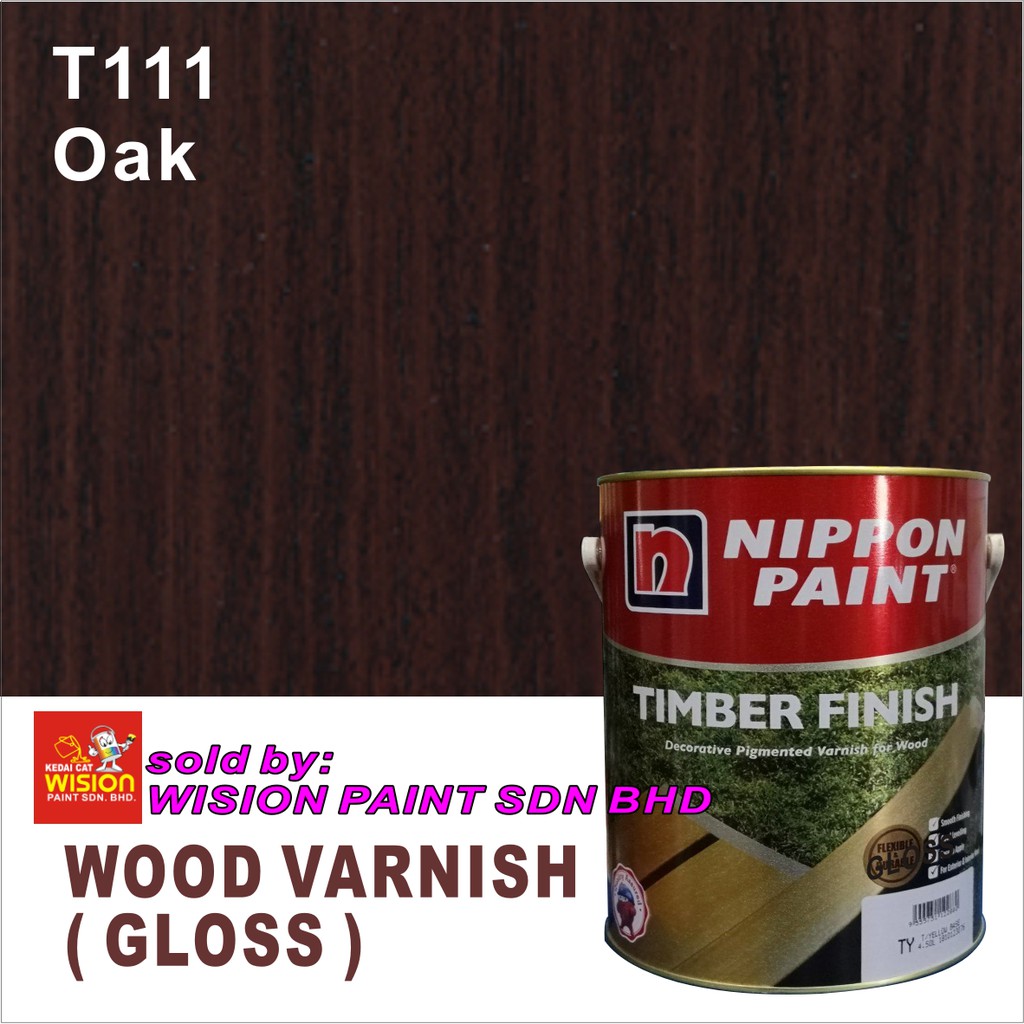 T111 OAK TIMBER FINISH ( 1L ) NIPPON PAINT / DECORATIVE PIGMENTED