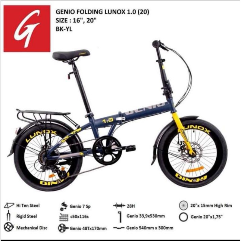 genio folding bike 20