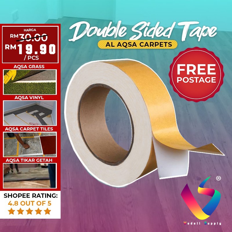 Flooring Double Sided Tape 20m VODELL DIY Vinyl Floor ...