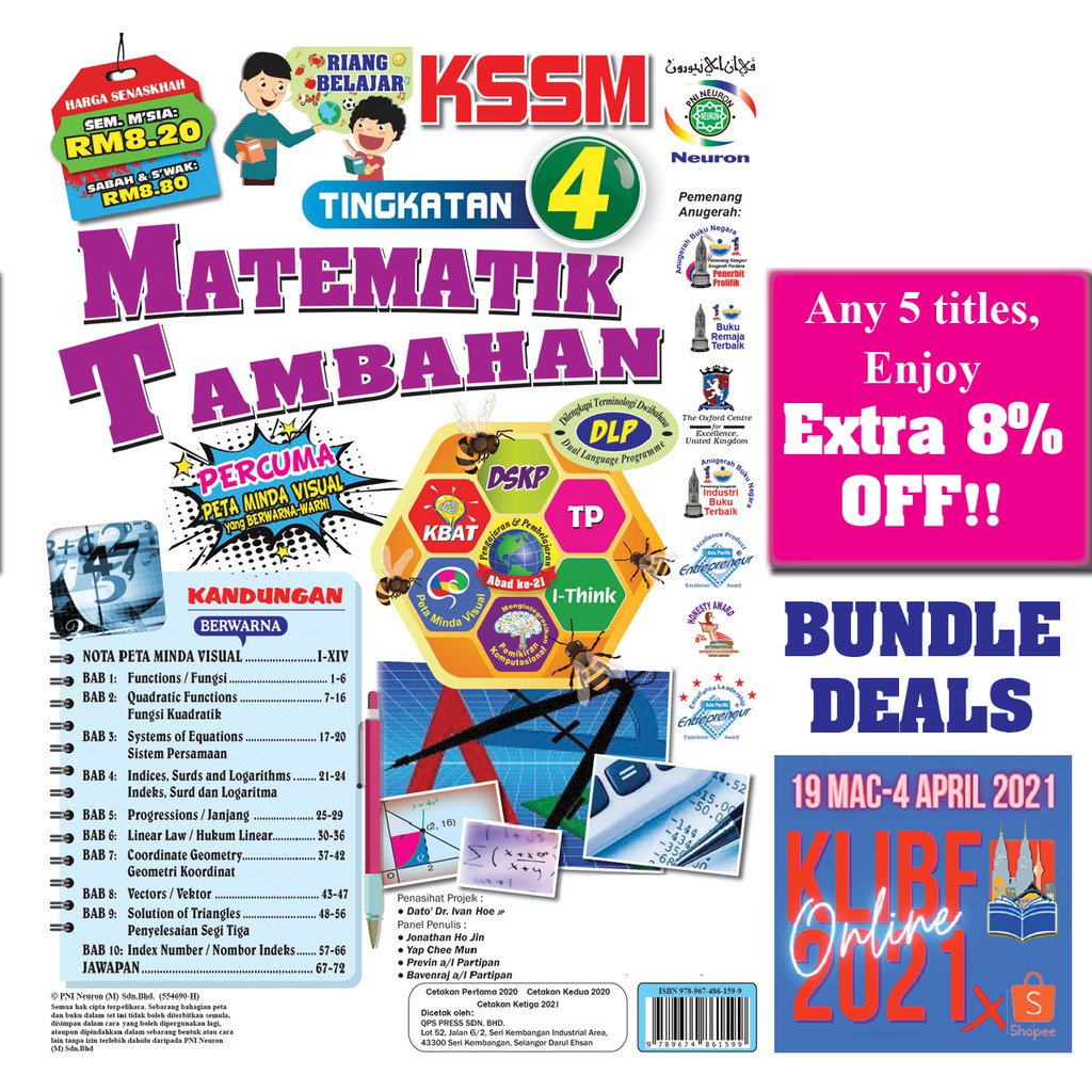 Buy Riang Belajar Kssm Matematik Tambahan Tingkatan 4 Buku Latihan Topikal Nota Seetracker Malaysia