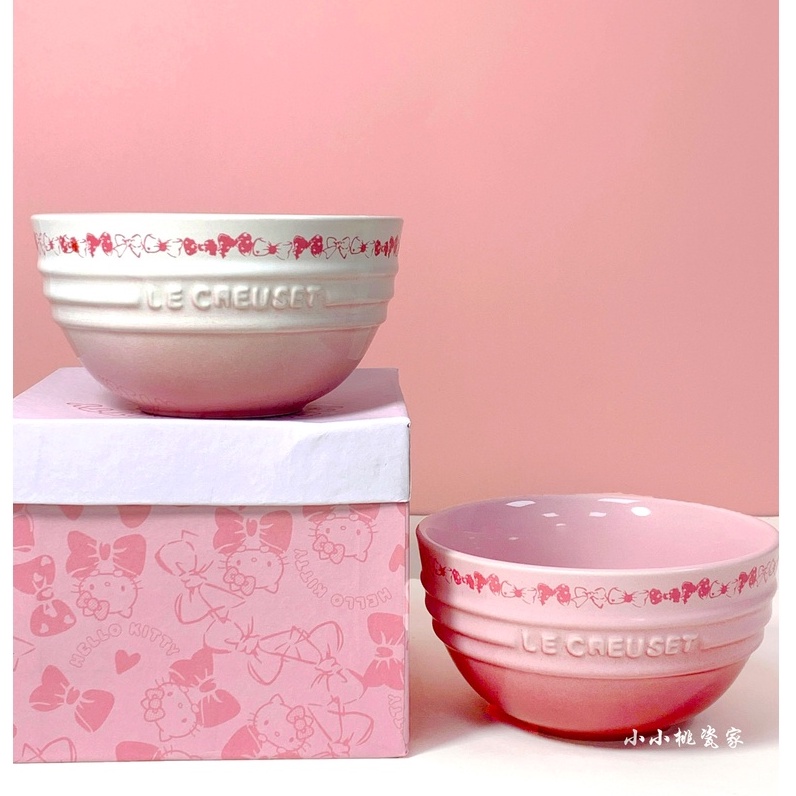 Le Creuset Cool Color Joint hello kitty Bowl Cute Cartoon Gradient Ceramic Set Gift Shopee