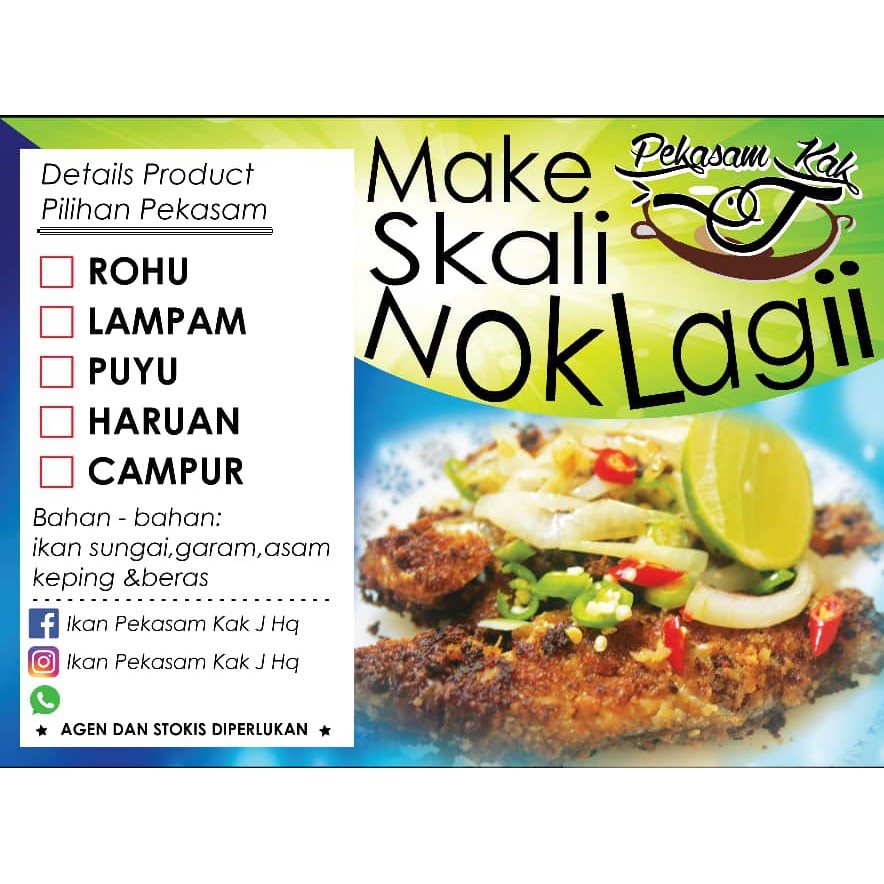 Pekasam Kak J Pekasam Viral Ikan Sungai Shopee Malaysia