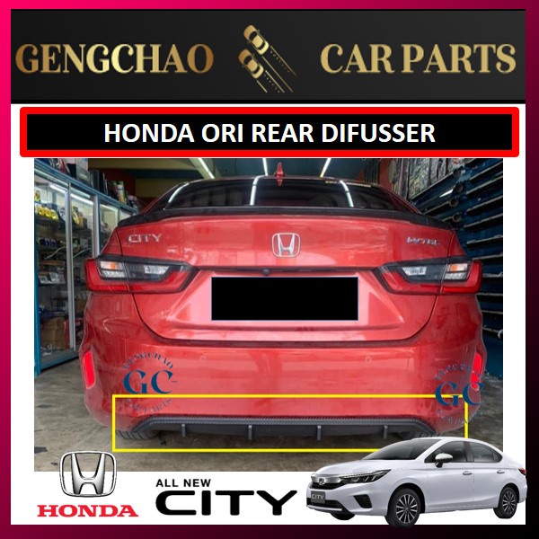 Honda City 2020-2021 Gn2 Original Honda Rear Diffuser (Carbon Look) PP ...