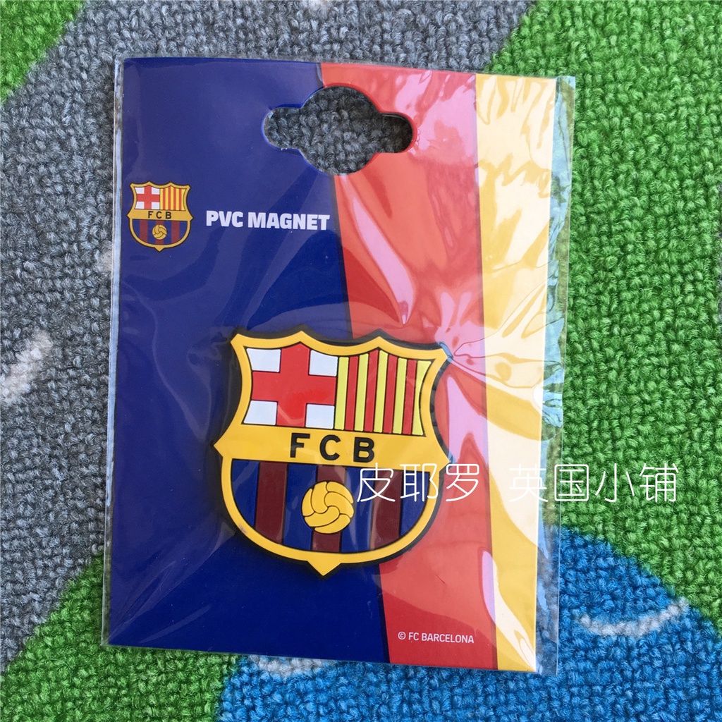 [4.4Discount]BARCELONA Barcelona Official Genuine Football Souvenir Genuine Rubber Team Logo Refrigerator Sticker and