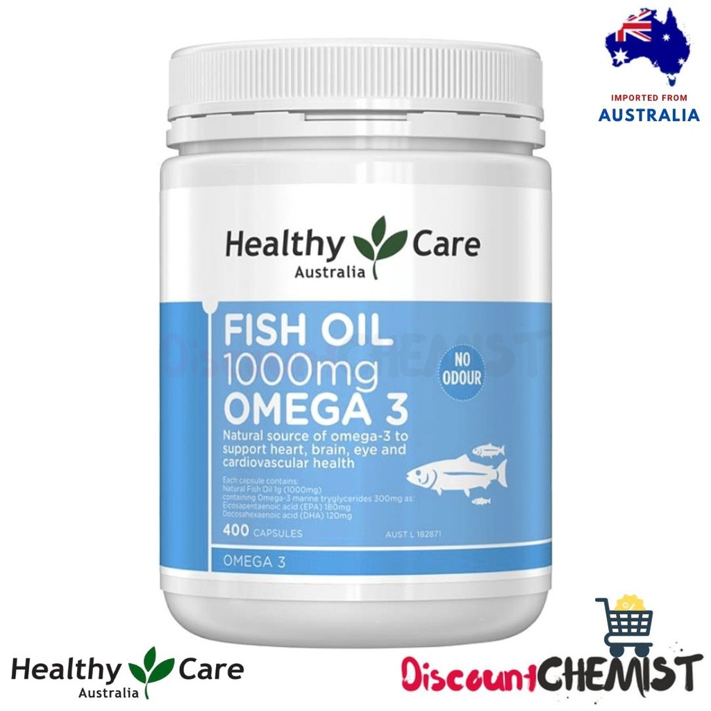 HEALTHY CARE Fish Oil 1000mg Omega 3 (400 capsules) Shopee Malaysia