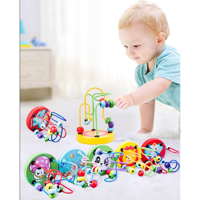 Mini Around Beads Wire Maze Educational Toy Kids Game Mini Around Beads Wire Maze Educational Toy Kids Game