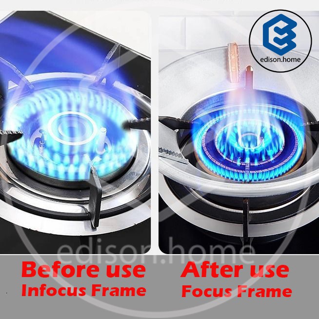 Save Gas Stainless Iron Gas Stove Fire Wind Proof Energy Saver Gas Stove Cover Penutup Gas Halang Angin Jimat Gas Shopee Malaysia