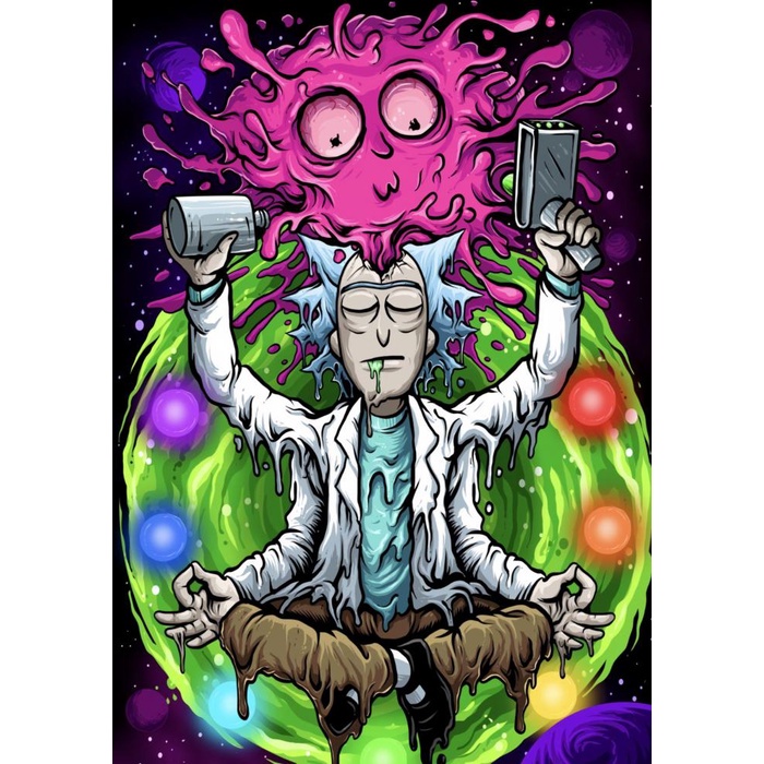 50 Designs Rick and Morty Whitepaper Alternative Poster Cartoon Artwork  Fancy Wall Sticker for Coffee House Bar | Shopee Malaysia