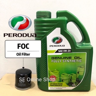 Perodua Engine Oil 0w-20 (3L) Fully Synthetic+FOC Perodua 
