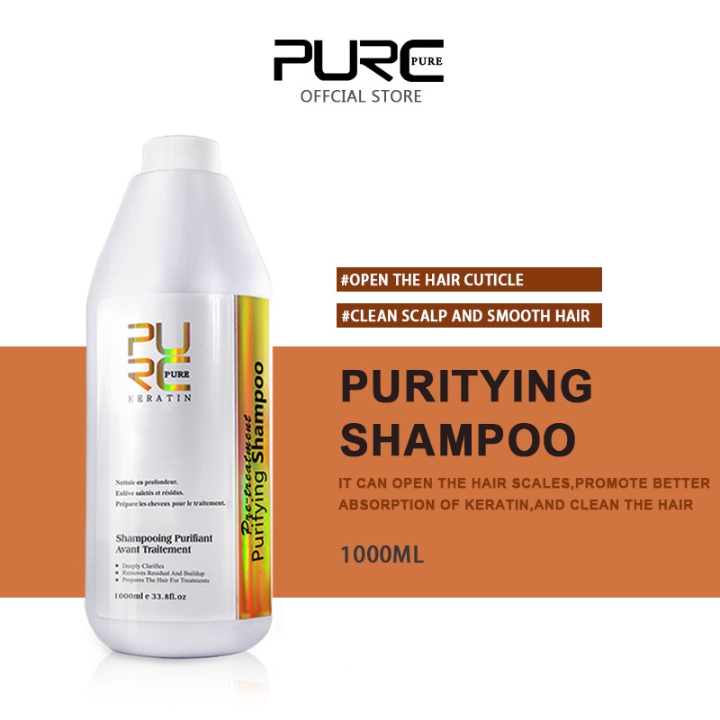 PURC Keratin Purifying Shampoo Hair Teatment Deep Cleaning Shampoo