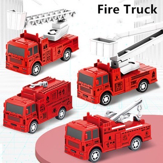 ZHANQI TOYSCar Pull back toy car Children's toy car boy return fire truck kindergarten gift