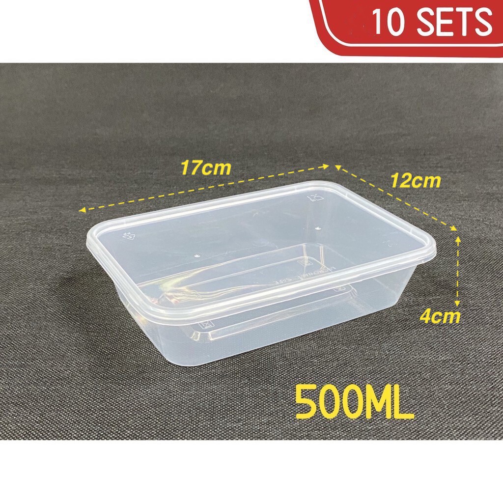 Rectangular Plastic Food Container With Lid 500ml,650ml,750ml,1000ml