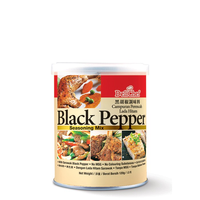 Delichef Black Pepper Seasoning Mix (120g) 75083 Shopee Malaysia