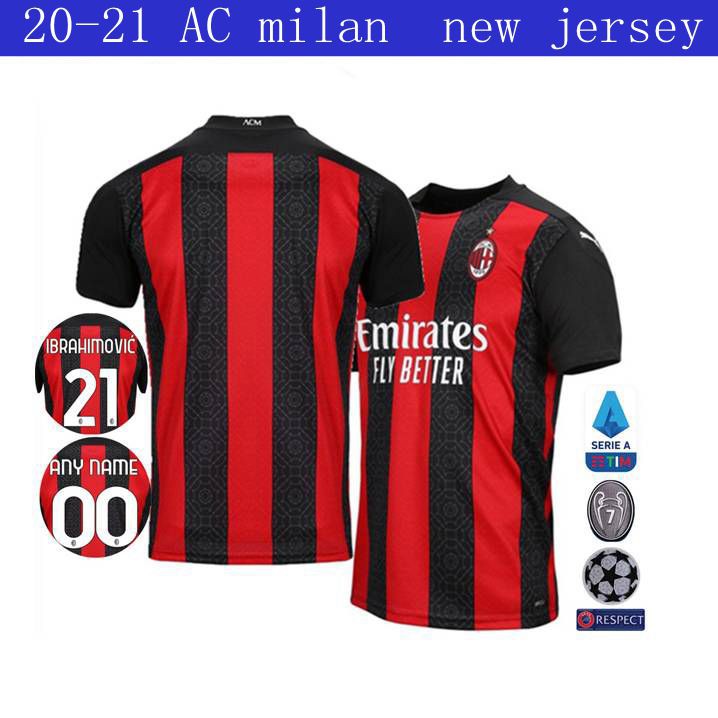 2020 2021 Ac Milan Home Jersey Ac Milan Away Jersey 20 21 Ac Milan Jersey Football Jersey Shopee Malaysia