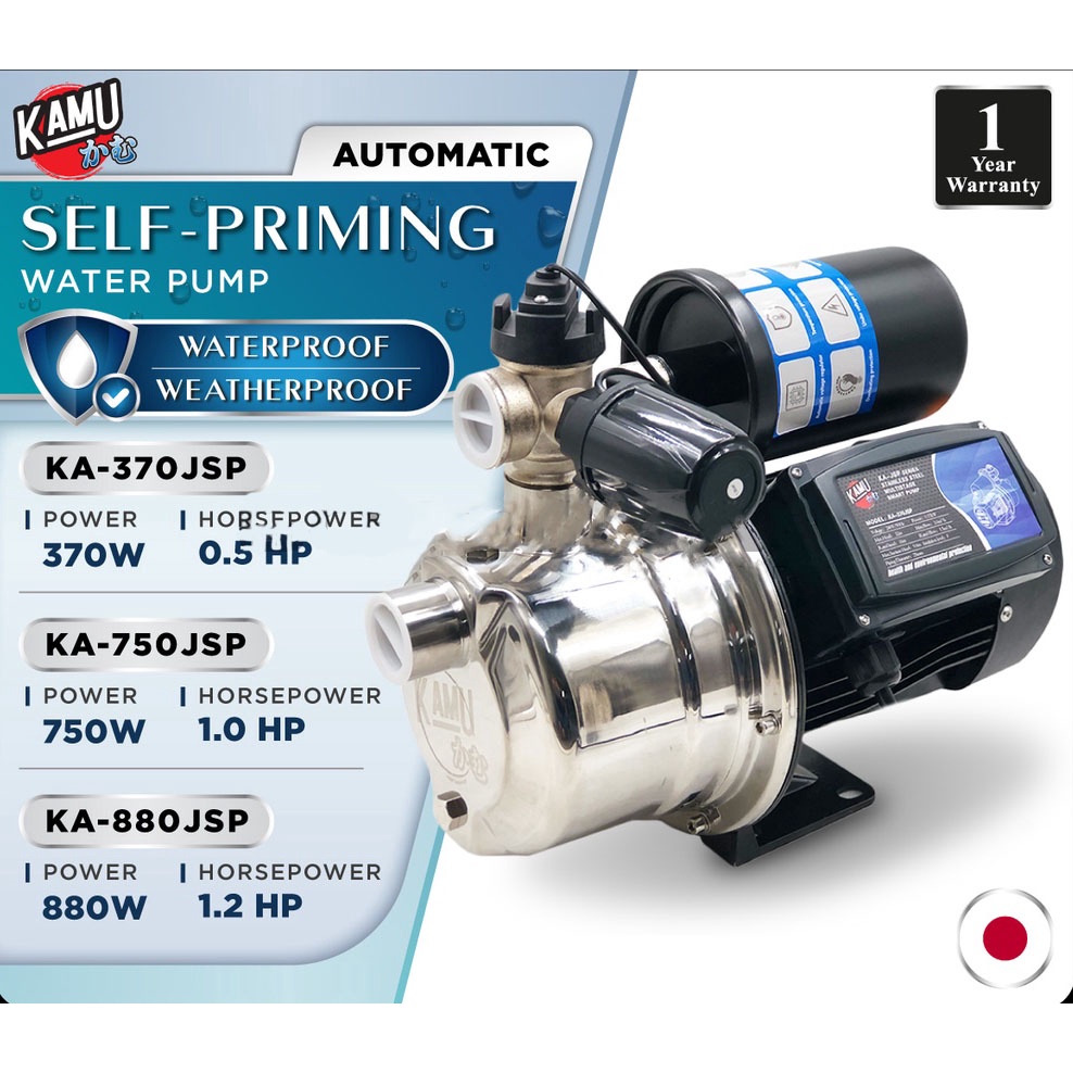 [ 1 UNIT ] Kamu Automatic (Japan)Intelligent Self Priming Water Pump