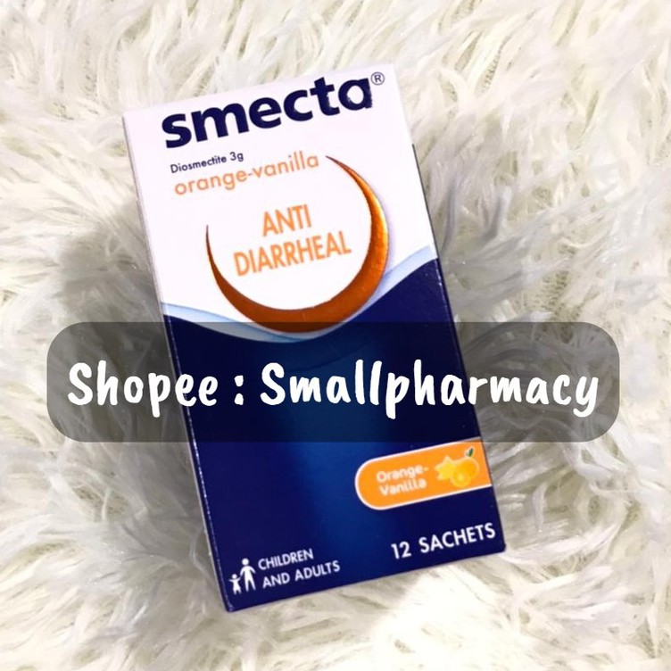 Smecta Sachets 3g 12pack In One Box Diarrhea Cirit Birit Shopee