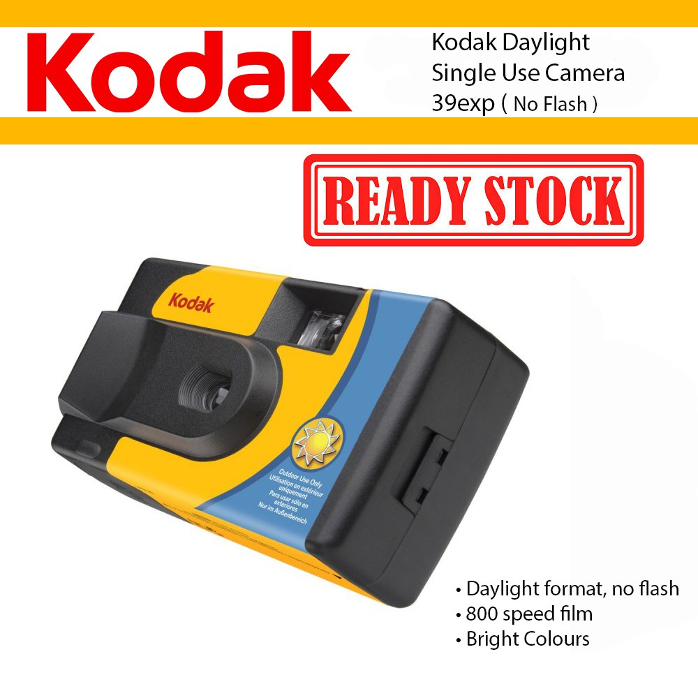 Kodak Daylight 35mm ISO800 Disposable Camera ( 39 Exposures ) Shopee
