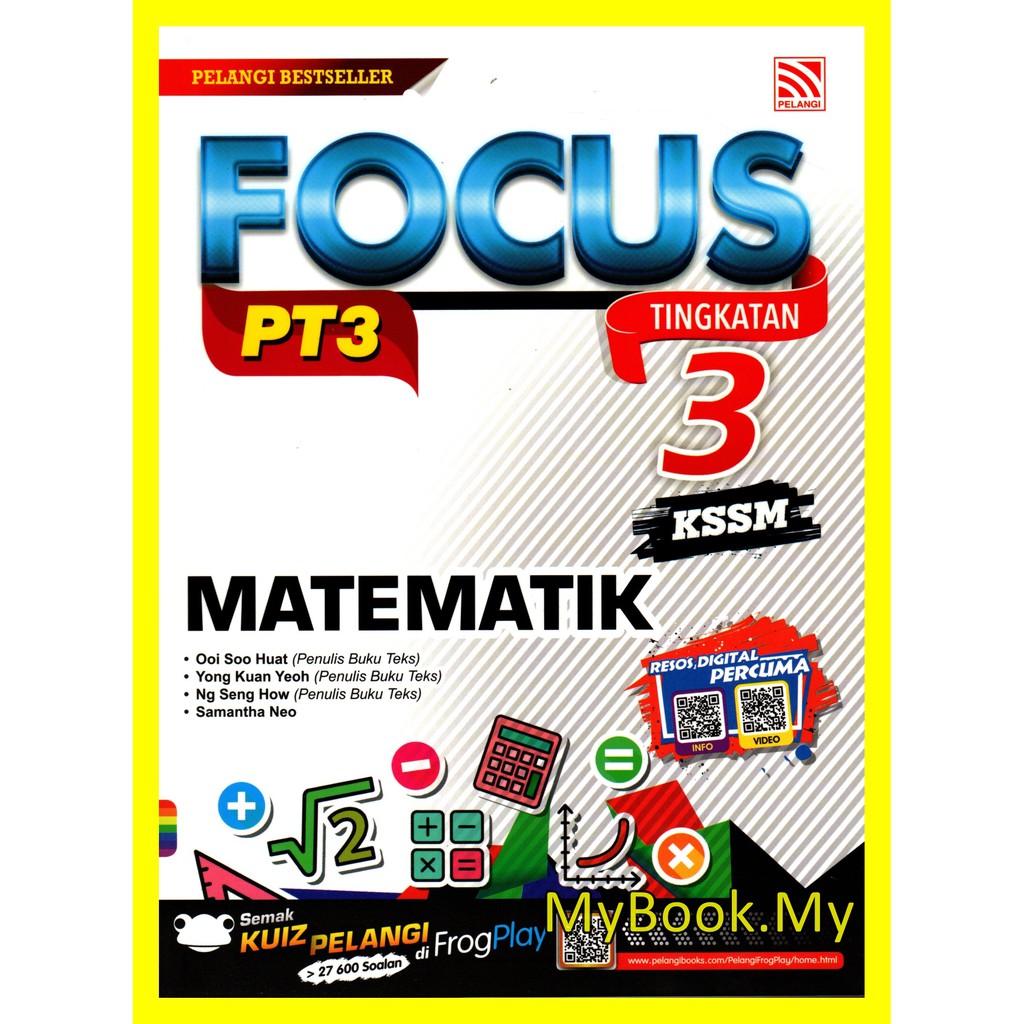 Myb Buku Rujukan Nota Focus Pt3 Kssm Matematik Tingkatan 3 Pelangi Shopee Malaysia