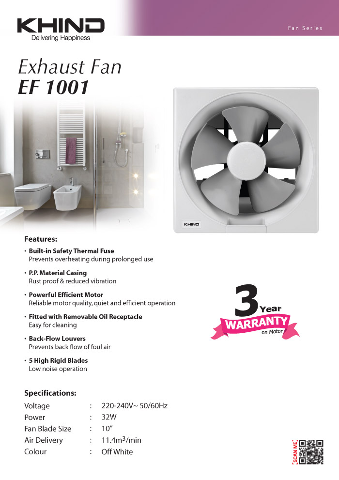 Khind Exhaust Fan 10" EF1001