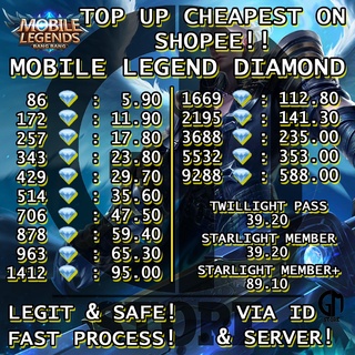 TOPUP MOBILE LEGEND DIAMOND CHEAPEST TOP UP ML DM PROMO CHECK PICTURE (1)