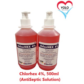 Chlorhex 4%, Antiseptic Chlorhexidine Solution Hand Wash (500ml/1000ml ...